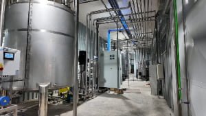 Water treatment for bottled water