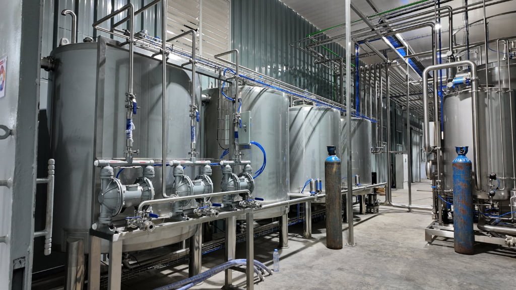 Water treatment for bottled water